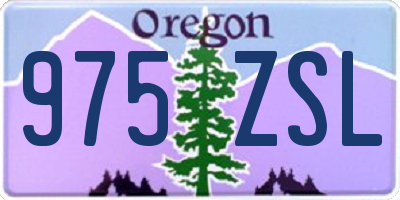 OR license plate 975ZSL