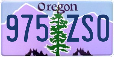 OR license plate 975ZSO