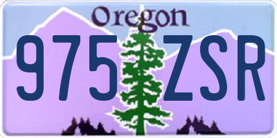 OR license plate 975ZSR