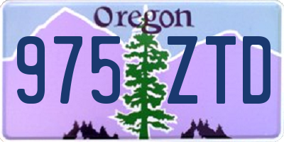 OR license plate 975ZTD