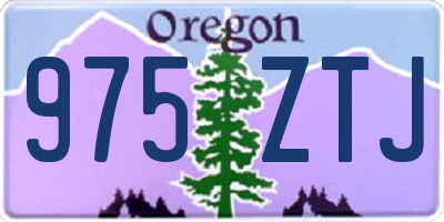 OR license plate 975ZTJ