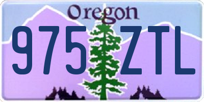 OR license plate 975ZTL