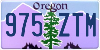 OR license plate 975ZTM