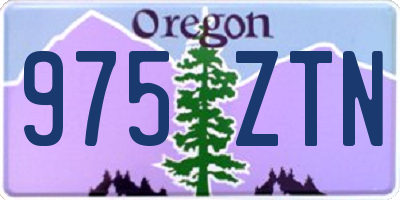 OR license plate 975ZTN