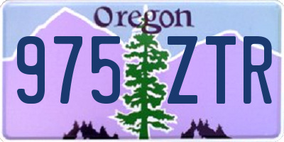 OR license plate 975ZTR