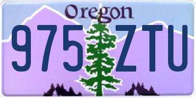 OR license plate 975ZTU