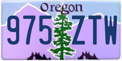 OR license plate 975ZTW