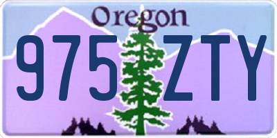 OR license plate 975ZTY