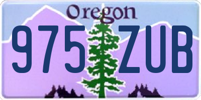 OR license plate 975ZUB