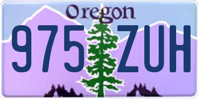 OR license plate 975ZUH