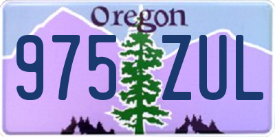 OR license plate 975ZUL