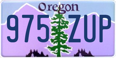 OR license plate 975ZUP