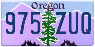 OR license plate 975ZUQ