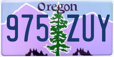 OR license plate 975ZUY