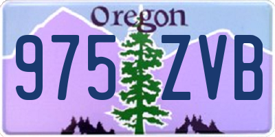 OR license plate 975ZVB