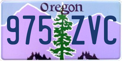 OR license plate 975ZVC