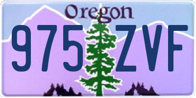 OR license plate 975ZVF