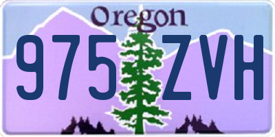 OR license plate 975ZVH