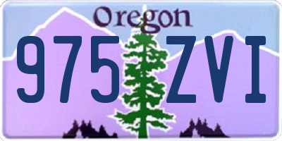 OR license plate 975ZVI