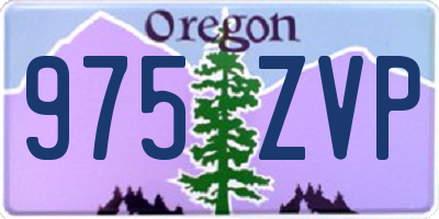 OR license plate 975ZVP