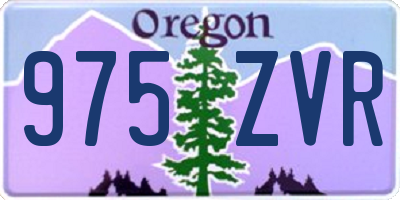 OR license plate 975ZVR