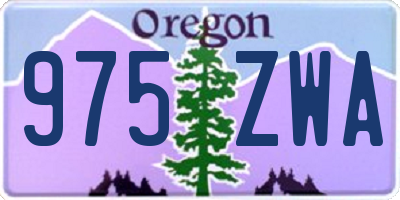 OR license plate 975ZWA