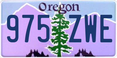 OR license plate 975ZWE