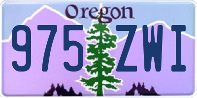 OR license plate 975ZWI
