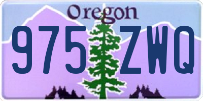 OR license plate 975ZWQ