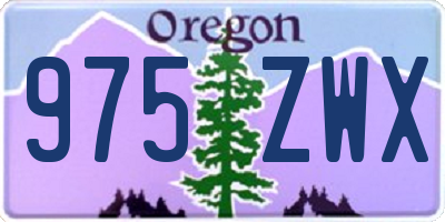 OR license plate 975ZWX