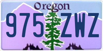 OR license plate 975ZWZ