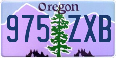 OR license plate 975ZXB