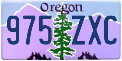 OR license plate 975ZXC