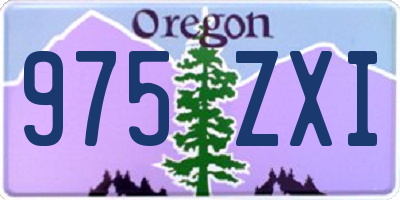 OR license plate 975ZXI