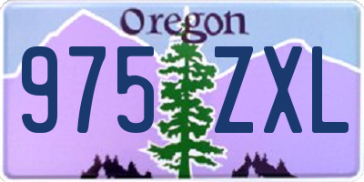 OR license plate 975ZXL