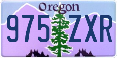 OR license plate 975ZXR