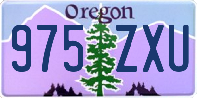 OR license plate 975ZXU