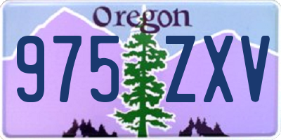 OR license plate 975ZXV