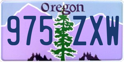 OR license plate 975ZXW