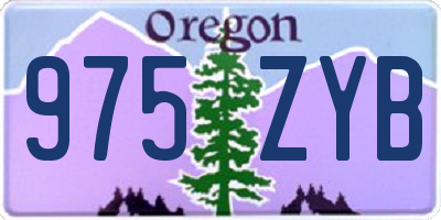 OR license plate 975ZYB