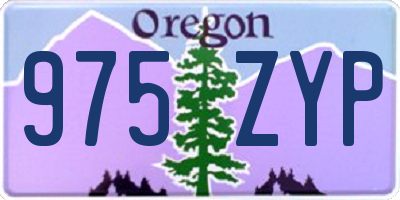 OR license plate 975ZYP