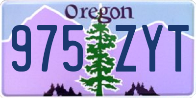 OR license plate 975ZYT