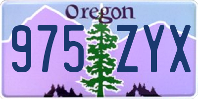 OR license plate 975ZYX