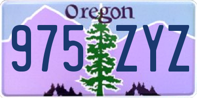 OR license plate 975ZYZ