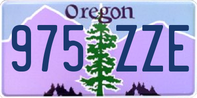 OR license plate 975ZZE