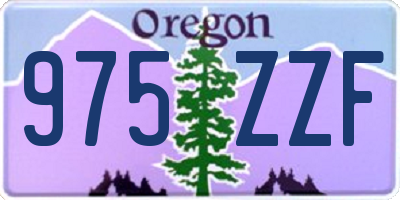 OR license plate 975ZZF