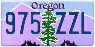 OR license plate 975ZZL