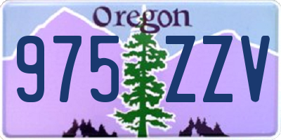 OR license plate 975ZZV