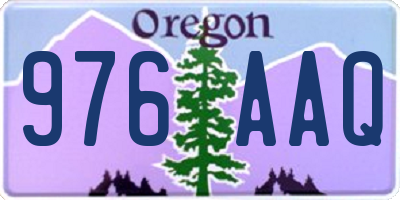 OR license plate 976AAQ