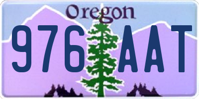 OR license plate 976AAT